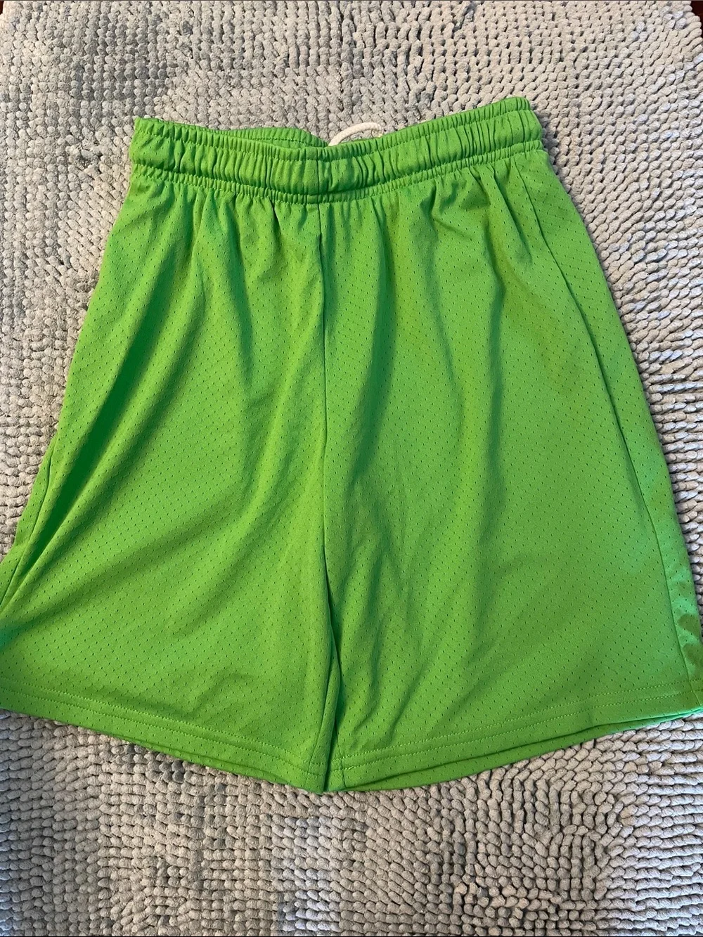 Set of 2 - bcg Bright Green and Black Drawstring Athletic Shorts